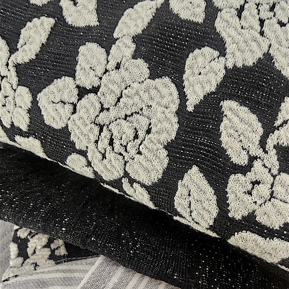 2PC BiBi Cream Gray Black Button Up Top And Pants Set Oversized NEW With Tags - Picture 5 of 6